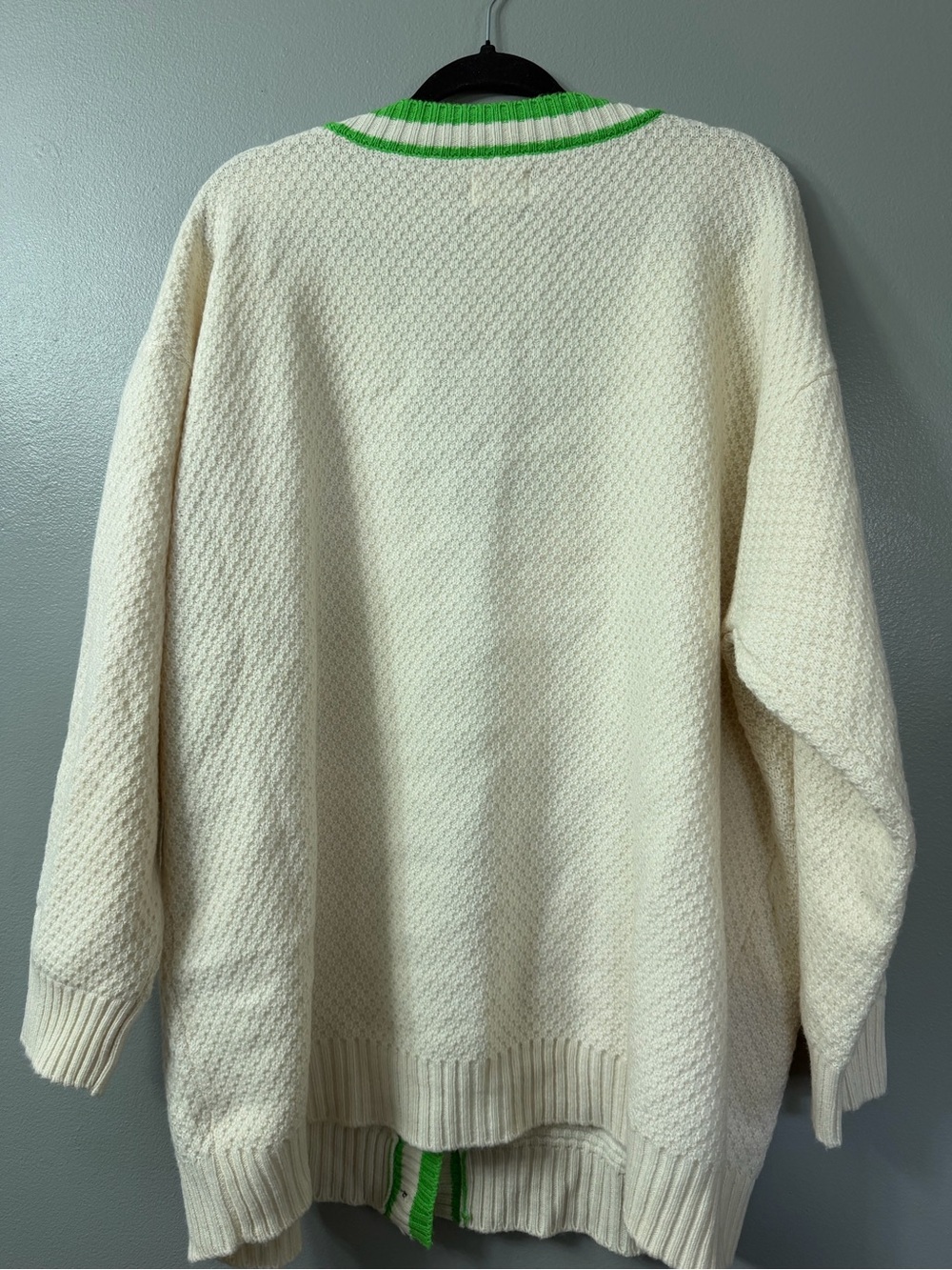 Varsity Cardigan wool blend  - Future Collective  Kahlana Barfield Brown 2X - Picture 3 of 10